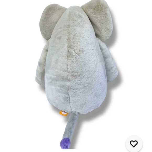 Gigglescape Elephant Stuffed Animal - Gigglescape Zoo Animal Gray Purple 19" NWT - Picture 5 of 11